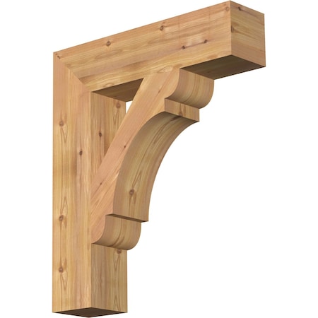 Olympic Block Smooth Bracket, Western Red Cedar, 5 1/2W X 24D X 28H